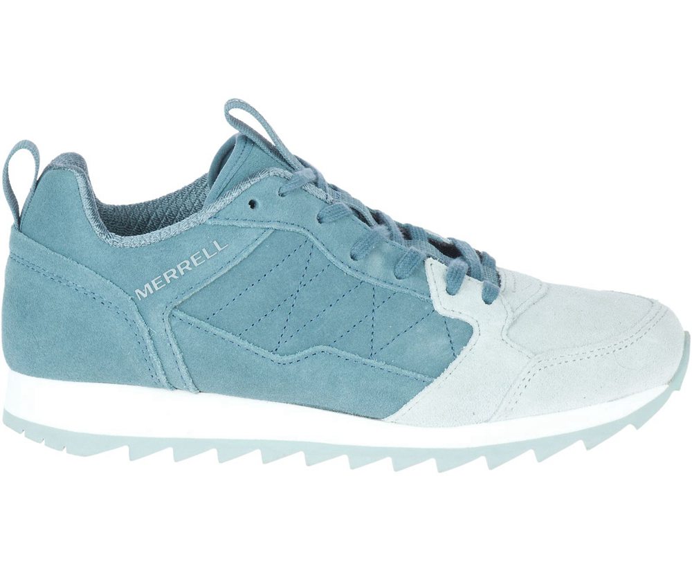 Merrell Sneakers Dame - Alpine Suede - Blå/Hvide - QYR278659